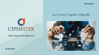 Ciphertek solutions and services digital marketing