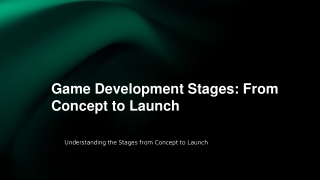 Game Development Stages: From Concept to Launch
