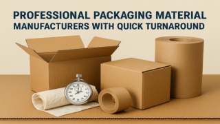 Professional Packaging Material Manufacturers with Quick Turnaround