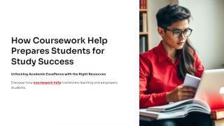 how coursework help prepares students for study