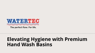 Elevate Hygiene with Stylish Hand Wash Basins