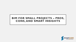 BIM for Small Projects – Pros, Cons, and Smart Insights