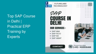 Top SAP Course in Delhi | Practical ERP Training by Experts