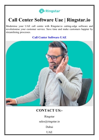call center software uae ringstar io
