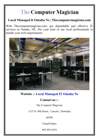 local managed it omaha ne thecomputermagician com