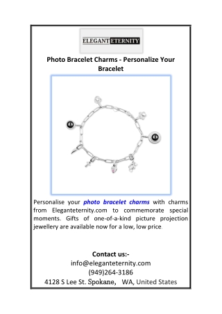 Photo Bracelet Charms - Personalize Your Bracelet