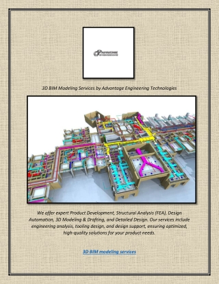 3D BIM Modeling Services by Advantage Engineering Technologies