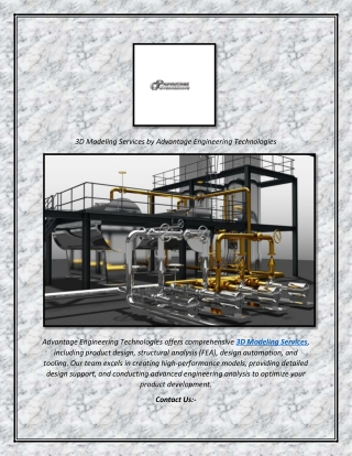 3d modeling services by advantage engineering