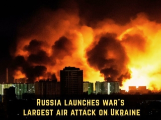 Russia Launches War's Largest Air Attack on Ukraine