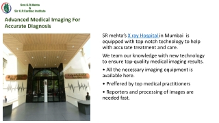Next-Gen Imaging Services for Modern Medicine – Only at SRM Hospital