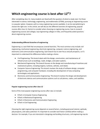 Which engineering course is best after 12th.docx