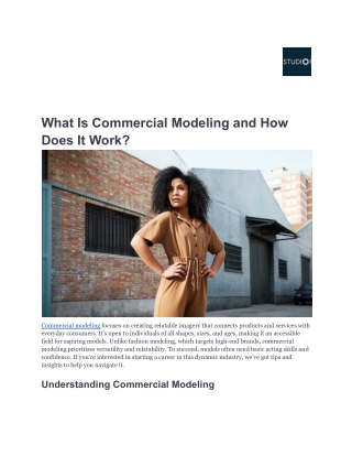 What Is Commercial Modeling and How Does It Work_
