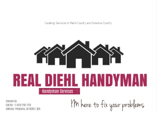 Caulking Services in Marin County and Sonoma County