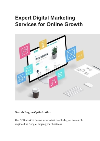 Expert Digital Marketing Services for Online Growt