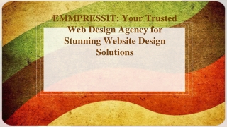 emmpressit your trusted web design agency for stunning website design solutions