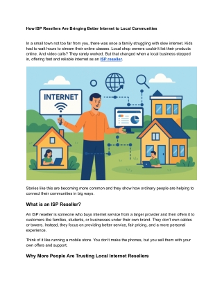 How ISP Resellers Are Bringing Better Internet to Local Communities
