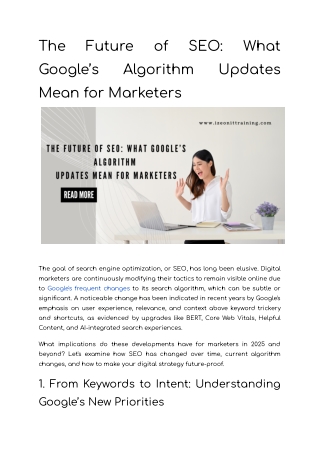 The Future of SEO