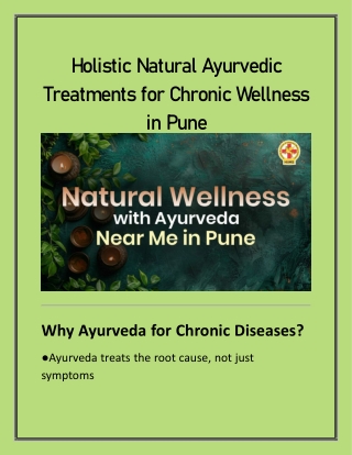 Ayurvedic Panchakarma & Detox Therapies in Pune – Explained