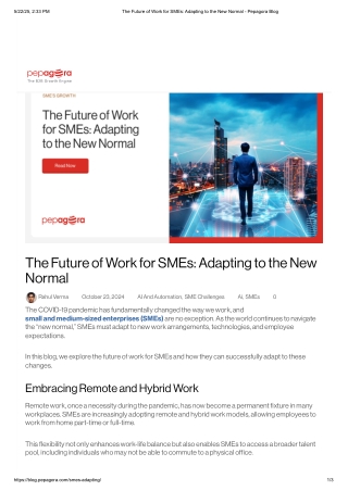 The Future of Work for SMEs_ Adapting to the New Normal - Pepagora Blog
