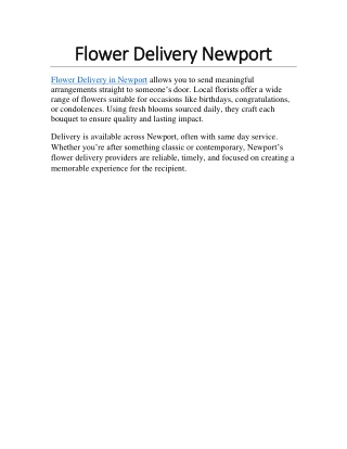 flower delivery newport flower delivery newport