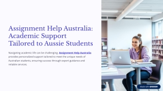 Assignment Help Australia: Academic Support Tailored to Aussie Students