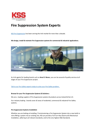 fire suppression system experts