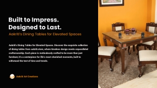 Teak Wood Dining Table – Where Timeless Craft Meets Everyday Living
