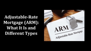 adjustable rate mortgage arm what