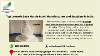 Top Loknath Baba Marble Murti Manufacturers and Suppliers in India