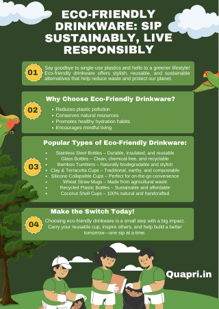 Eco-Friendly Drinkware Sip Sustainably-Live Responsibly
