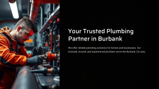 Burbank Plumbing Service with Honest Prices & Fast Repairs