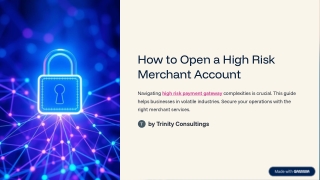 How to Open a High Risk Merchant Account