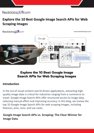 Explore the 10 Best Google Image Search APIs for Web Scraping Images