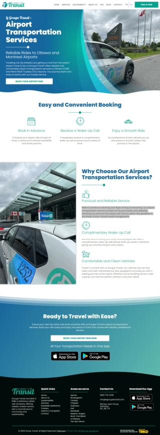 Airport Transportation Services in Gatineau