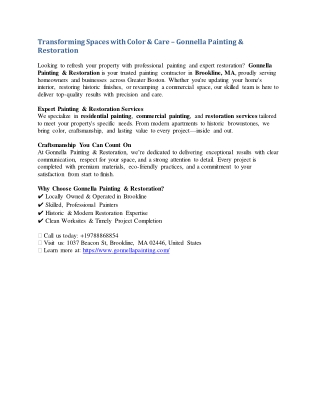 Gonnella Painting & Restoration