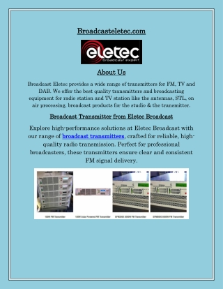 Broadcast Transmitter