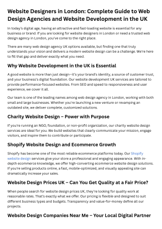 website designers in london complete guide