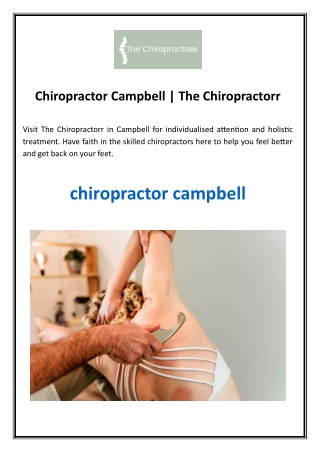 Chiropractor Campbell