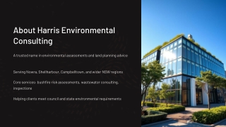 about harris environmental consulting