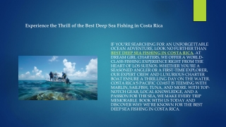 Experience the Thrill of the Best Deep Sea