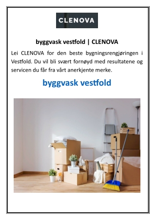 byggvask vestfold