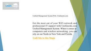 unified management system wifi unifinerds com