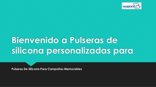 bienvenido a pulseras de silicona personalizadas para