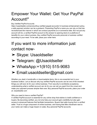 Empower Your Wallet_ Get Your PayPal Account