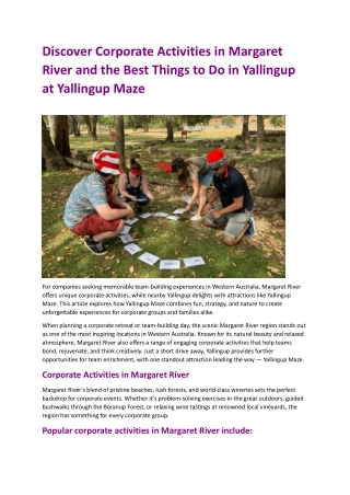 Discover Corporate Activities in Margaret River and the Best Things to Do in Yallingup at Yallingup Maze