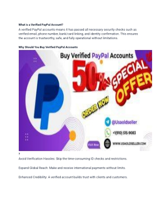 What is a Verified PayPal Account