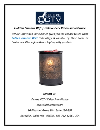 Hidden Camera Wifi | Deluxe Cctv Video Surveillance
