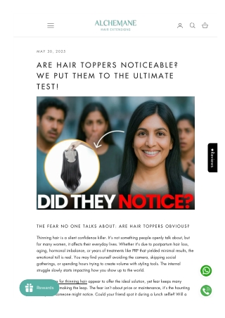 Are Hair Toppers Noticeable? We Put Them to the Ultimate Test!