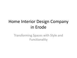home interior design company in erode