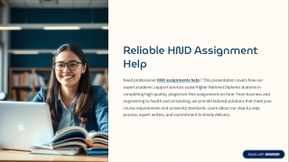 Reliable HND Assignments Help – Expert Support for Higher National Diploma Stude